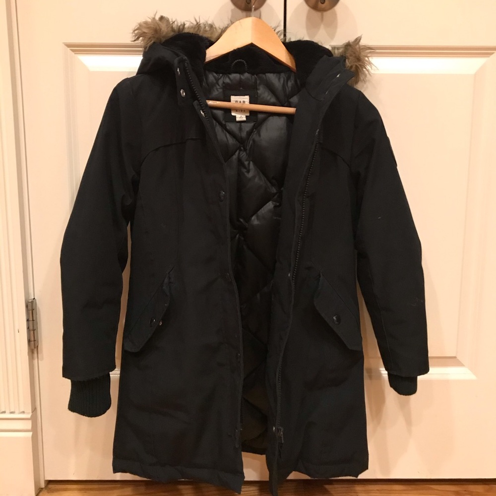 GAP down waterproof winter jacket - girl size M